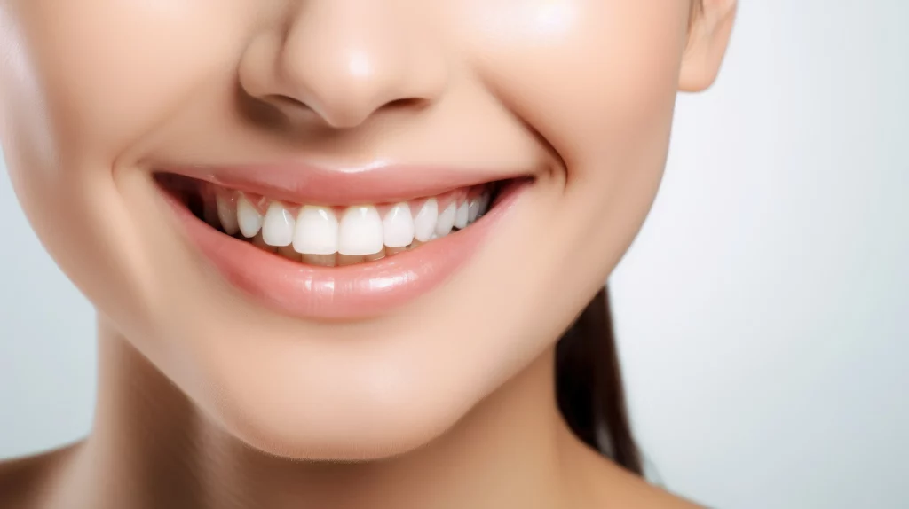 Close-up of woman smiling with perfect white teeth | 24th Street Dental in Phoenix, AZ