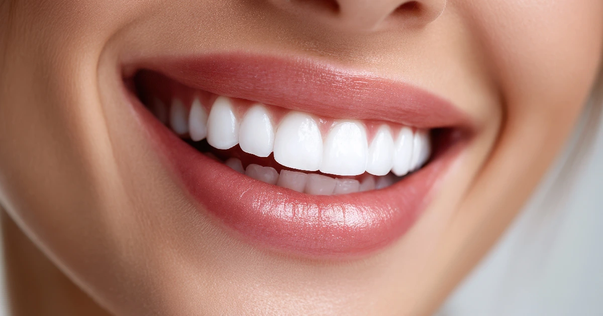 woman’s bright white smile after a smile makeover treatment in Phoenix, AZ,